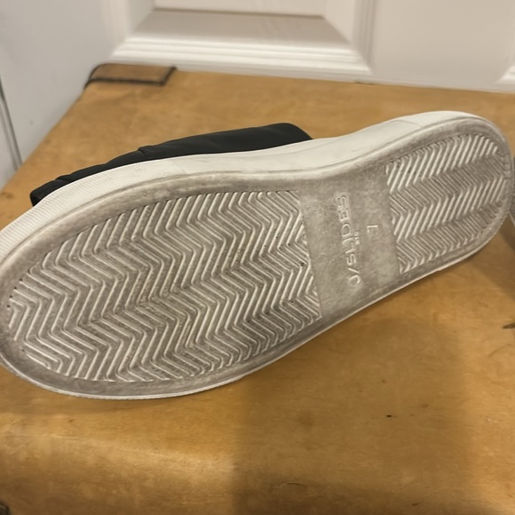 J/SLIDES NYC BLACK LEATHER SIZE 7 - Picture 6 of 8
